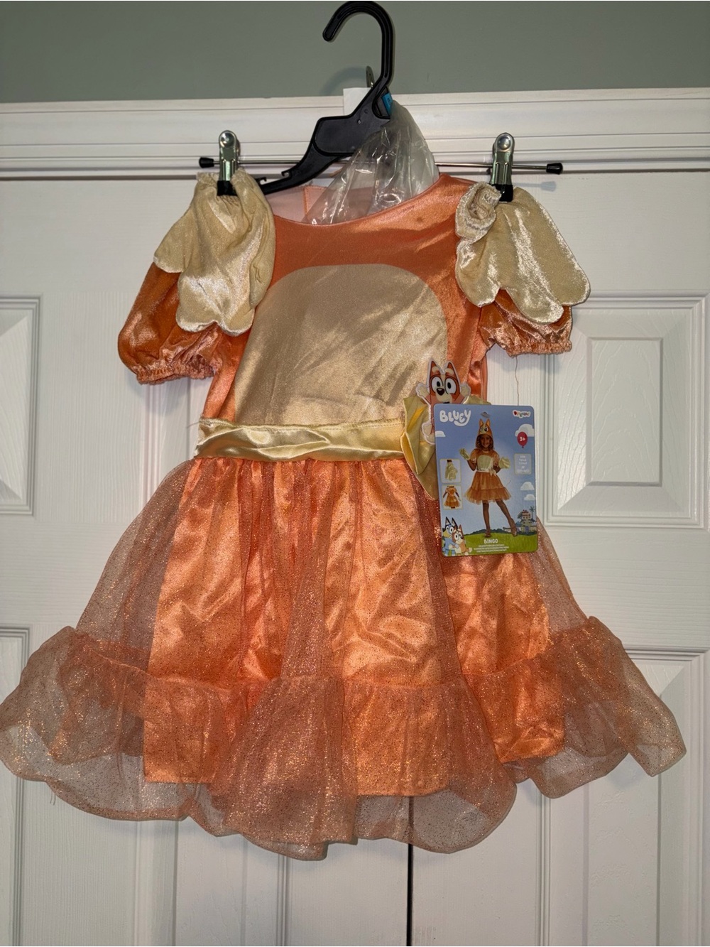 Disguise Bluey Bingo Girls TV Costume Dress Gloves Included MISSING HAT 3t